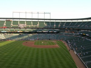 View from the B.J. Surhoff Seats