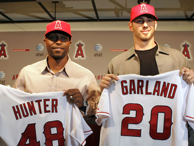 Torii Hunter, Jon Garland: Angels