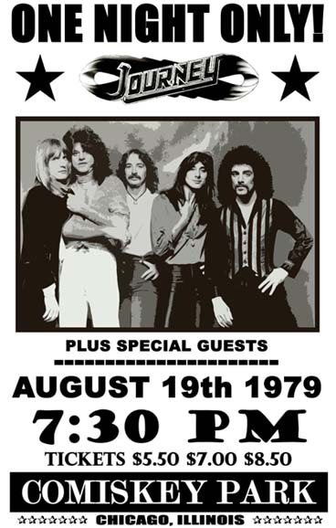 Journey at Comiskey Park poster, 1979